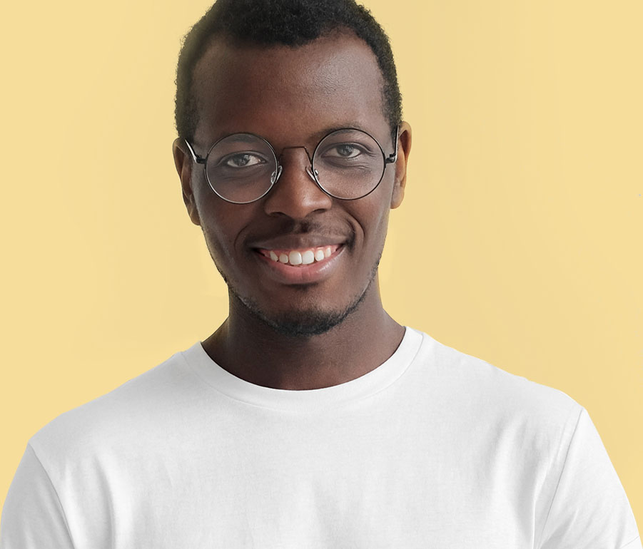 Smiling dental patient