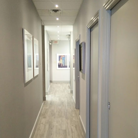 Hallway at dental office